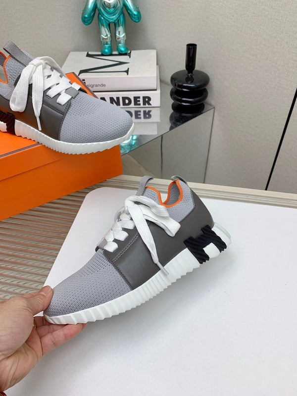 Sneaker slip-on HM Depart in tessuto grigio intrecciato 106338