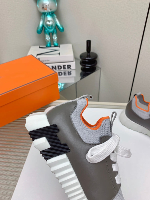 Sneaker slip-on HM Depart in tessuto grigio intrecciato 106338