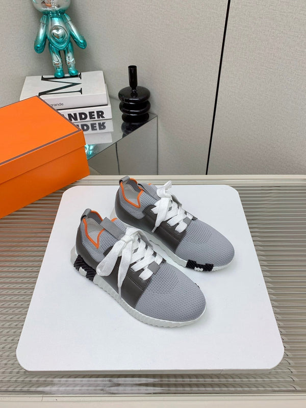 Sneaker slip-on HM Depart in tessuto grigio intrecciato 106338