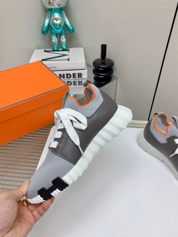 Sneaker slip-on HM Depart in tessuto grigio intrecciato 106338