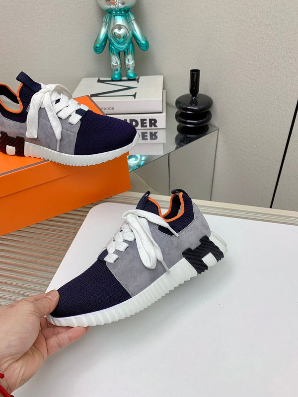 Sneaker slip-on HM Depart in tessuto blu navy scuro 106336