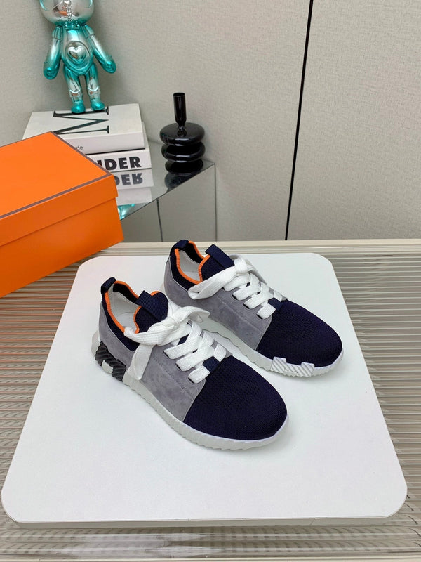 Sneaker slip-on HM Depart in tessuto blu navy scuro 106336