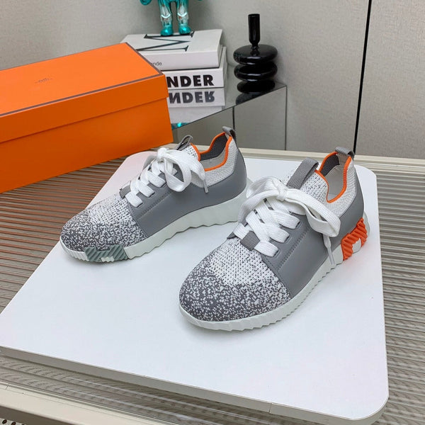 HM Depart Slip-on Sneaker In Grey Omber Woven Fabric 106335