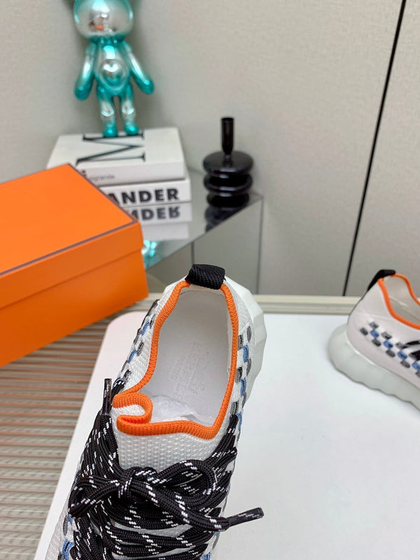 HM Flex slip-on sneaker In White Woven Fabric 106319