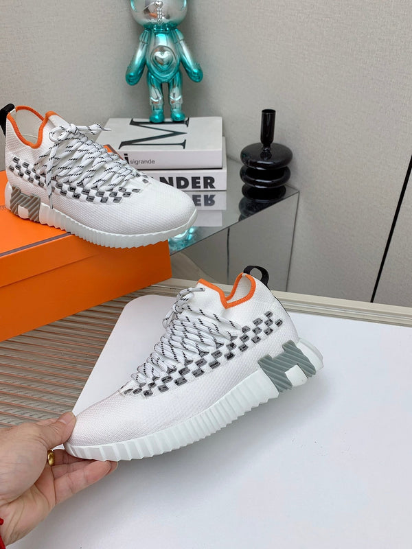 HM Flex slip-on sneaker In White Woven Fabric 106317