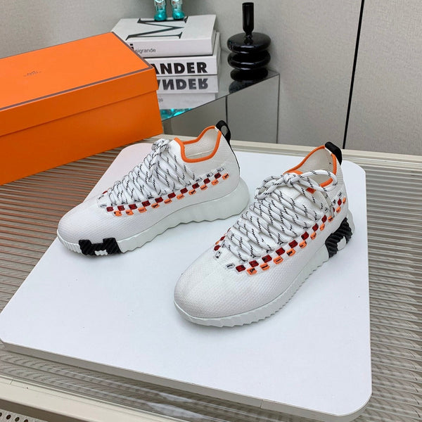 HM Flex slip-on sneaker In White Woven Fabric 106316