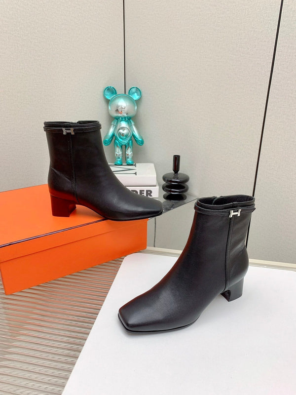 HM Hommage Ankle Boot Black Calfskin  971350