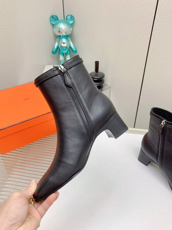 HM Hommage Ankle Boot Black Calfskin  971350