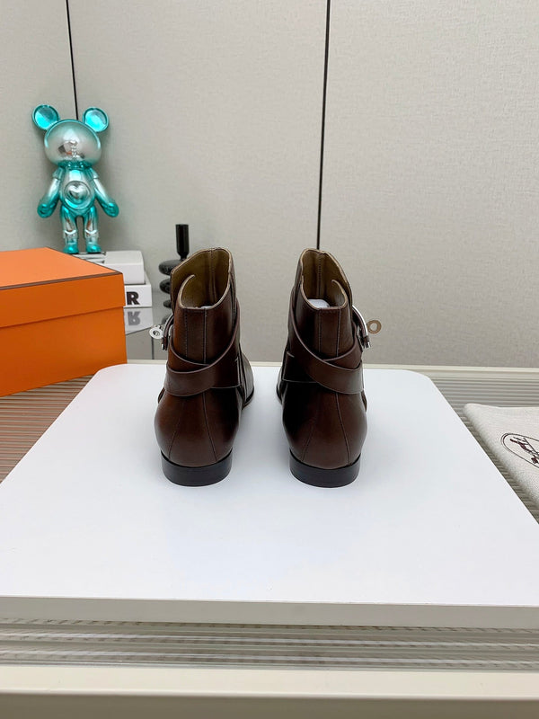 Stivaletto HM Neo in pelle di vitello marrone terra 971365