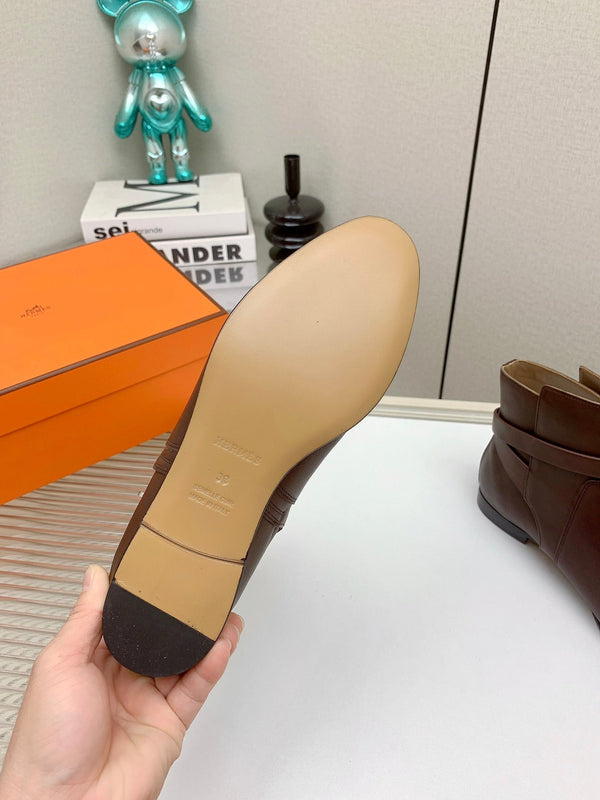 Stivaletto HM Neo in pelle di vitello marrone terra 971365