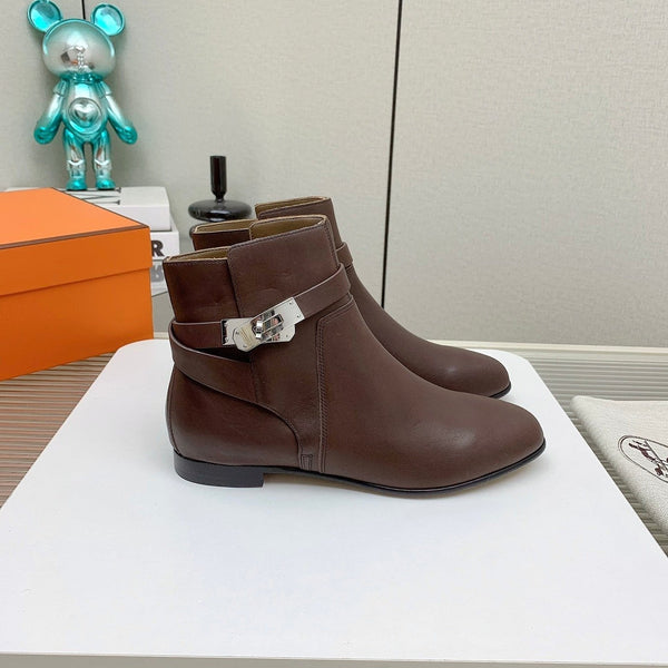 Stivaletto HM Neo in pelle di vitello marrone terra 971365