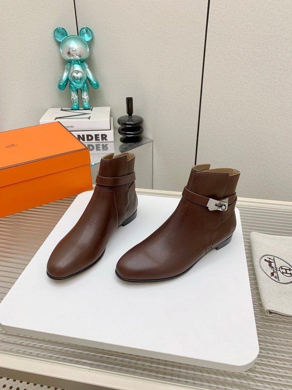 Stivaletto HM Neo in pelle di vitello marrone terra 971365