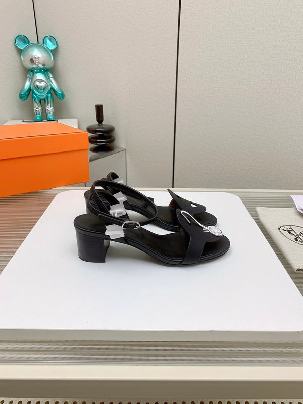 HM Juliette 60 Sandal In Black Lambskin 106179