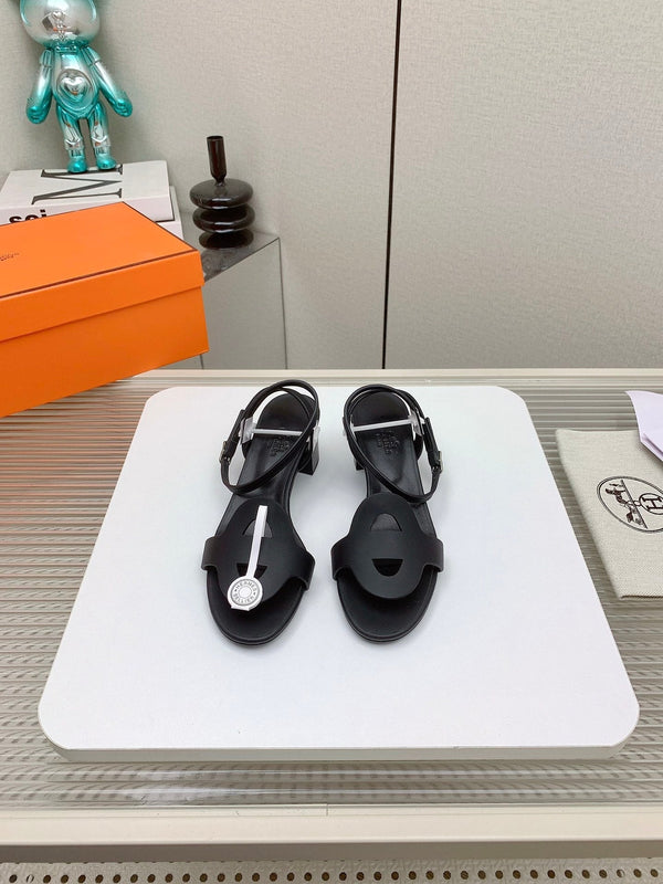 HM Juliette 60 Sandal In Black Lambskin 106179