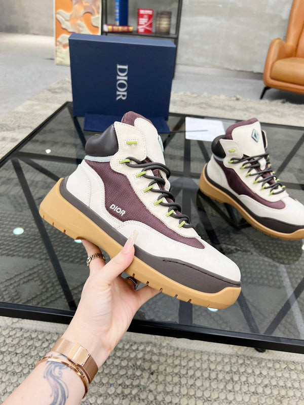 CD DEAN ANKLE BOOTS WHITE CALFSKIN