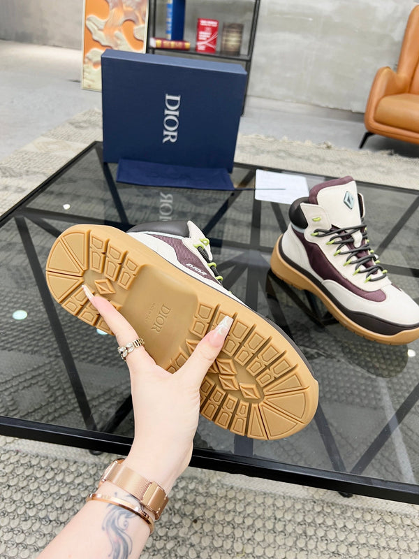 CD DEAN ANKLE BOOTS WHITE CALFSKIN