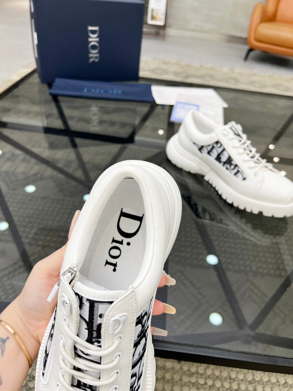 CD COMBAT DERBY SHOE WHITE CALFSKIN