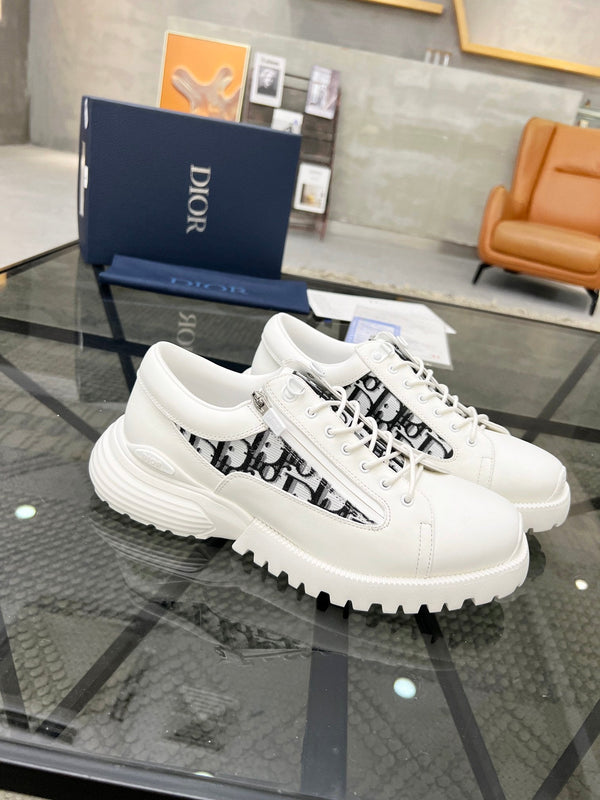 CD COMBAT DERBY SHOE WHITE CALFSKIN