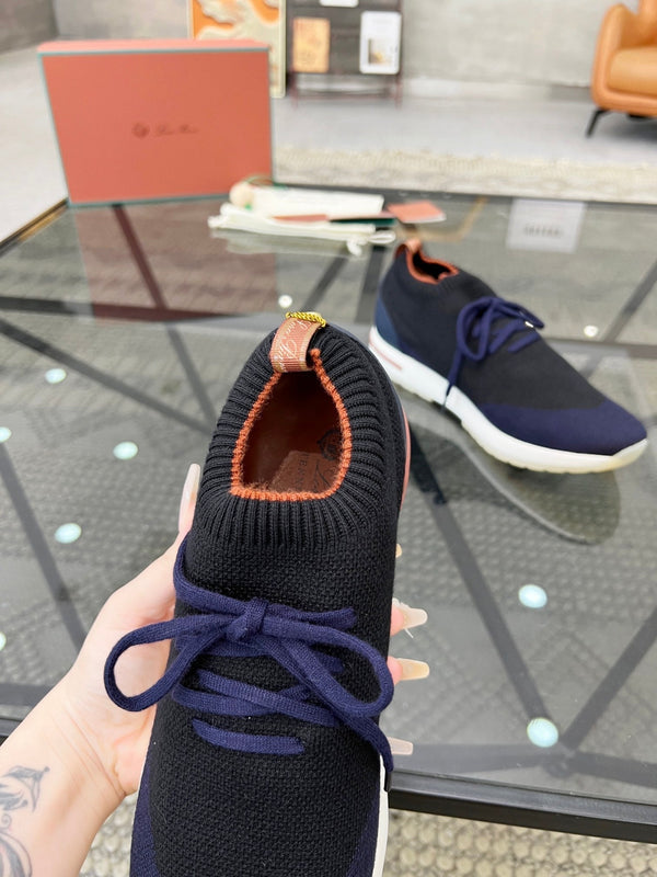 LP 360 LP FLEXY WALK SNEAKER NAVY AND BLACK WOOL