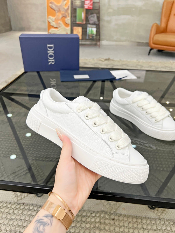 CD B33 SNEAKER WHITE EMBOSSED CALFSKIN