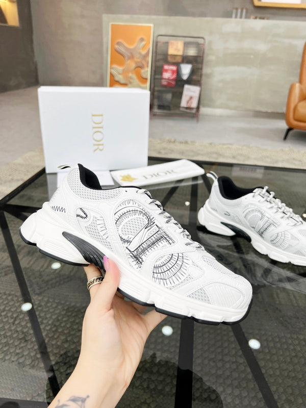 CD CHRONO SNEAKER WHITE MESH FABRIC