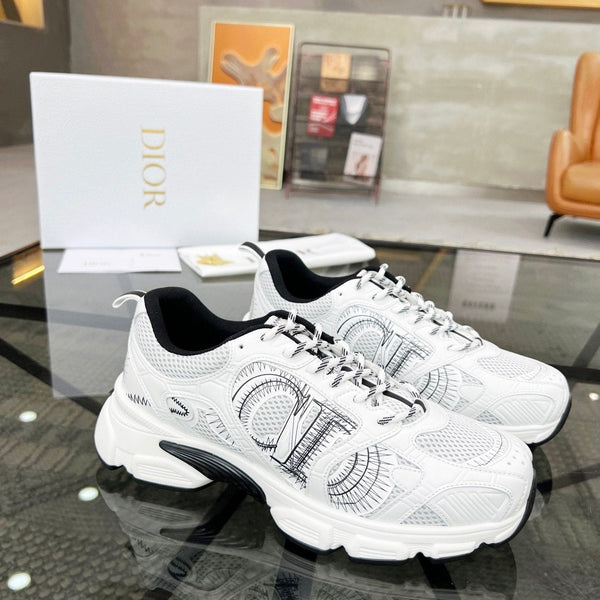 CD CHRONO SNEAKER WHITE MESH FABRIC