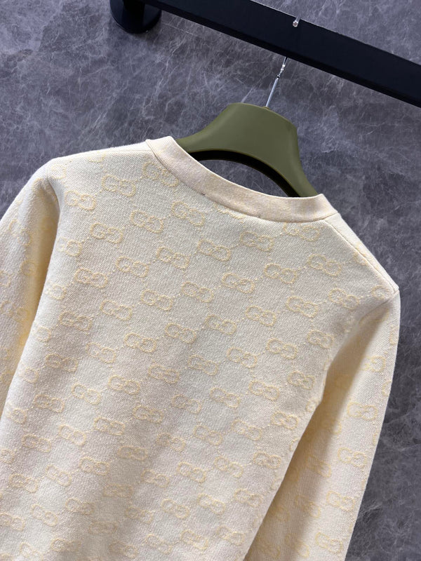 GG 25 Cardigan Light Yellow Wool 0035