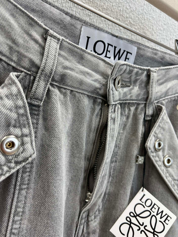 Loewe 25 Pant Gray Cotton 223219