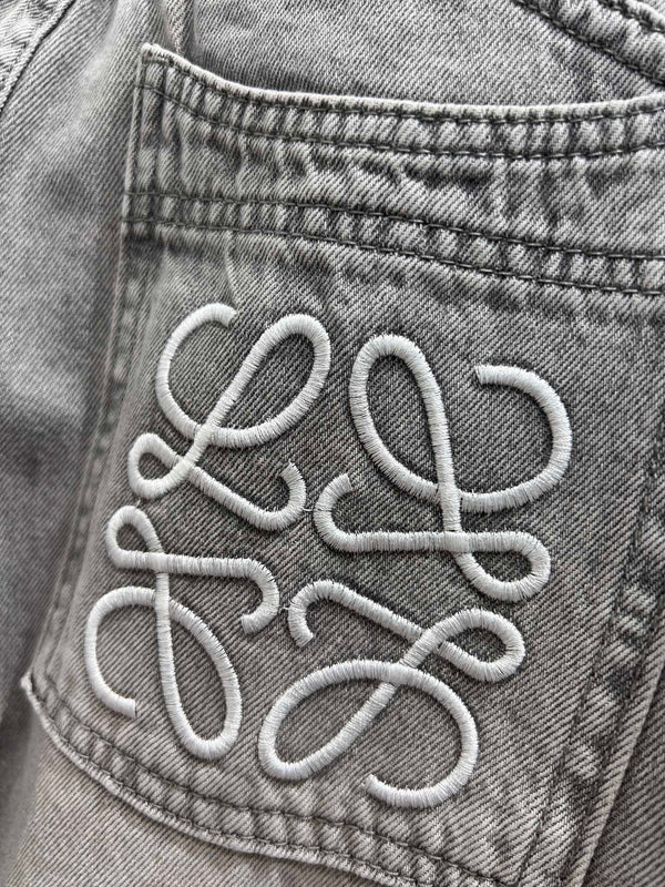 Loewe 25 Pant Gray Cotton 223219