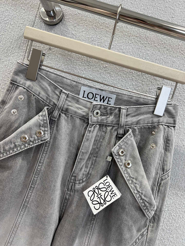 Loewe 25 Pant Gray Cotton 223219