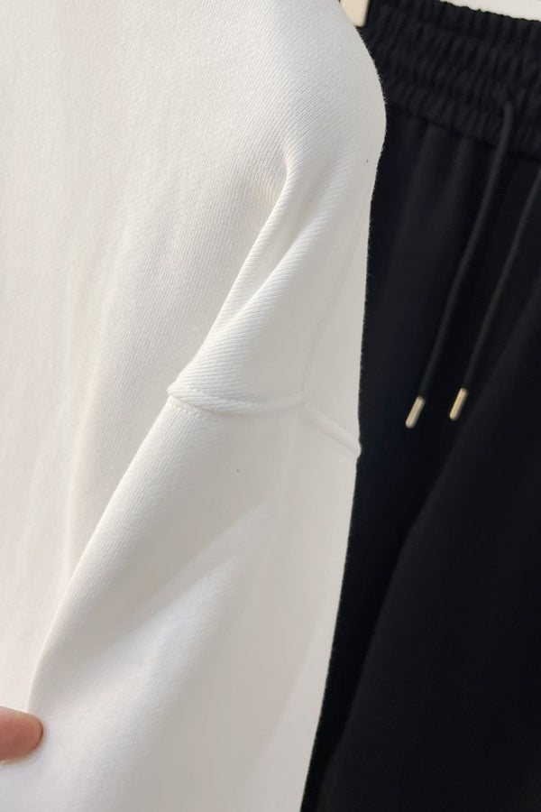 MAGLIONE LV IN TESSUTO DI COTONE BIANCO 239602