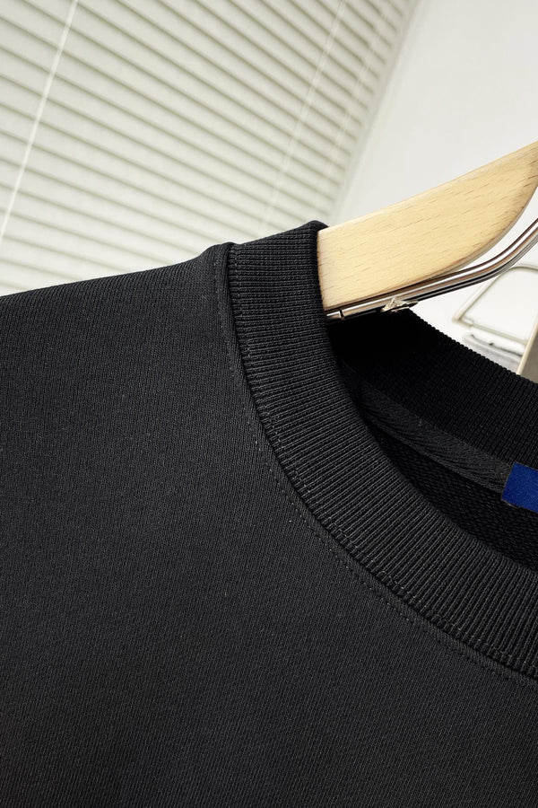 MAGLIONE LV IN COTONE NERO 239600