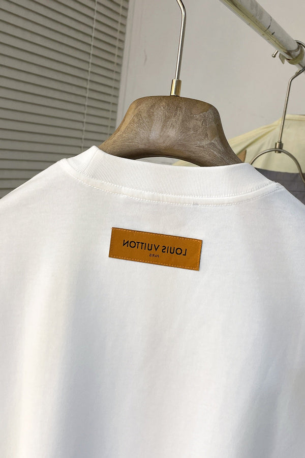 T-SHIRT LV BIANCA MISTO COTONE COLORATO 239605