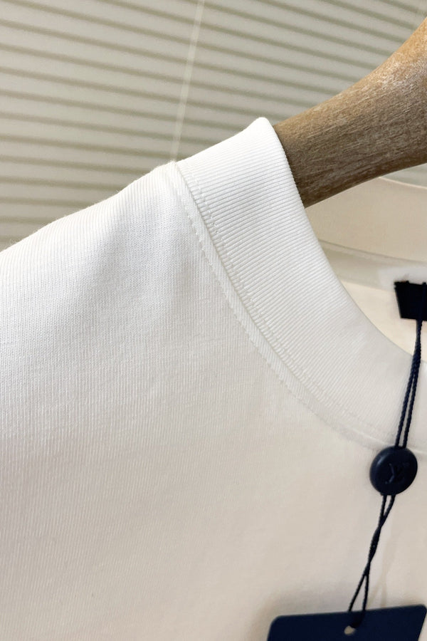 T-SHIRT LV BIANCA MISTO COTONE COLORATO 239605