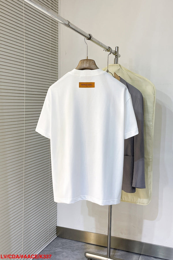 T-SHIRT LV BIANCA MISTO COTONE COLORATO 239605