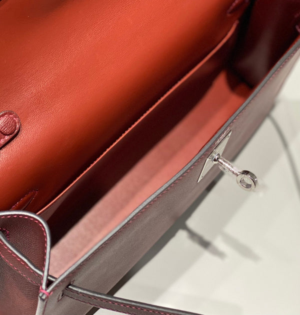 HM Kelly Elan 27cm Red Leather Shw