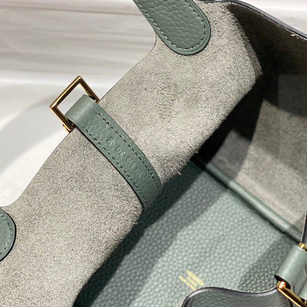 picotin lock grass green togo leather gold hardware