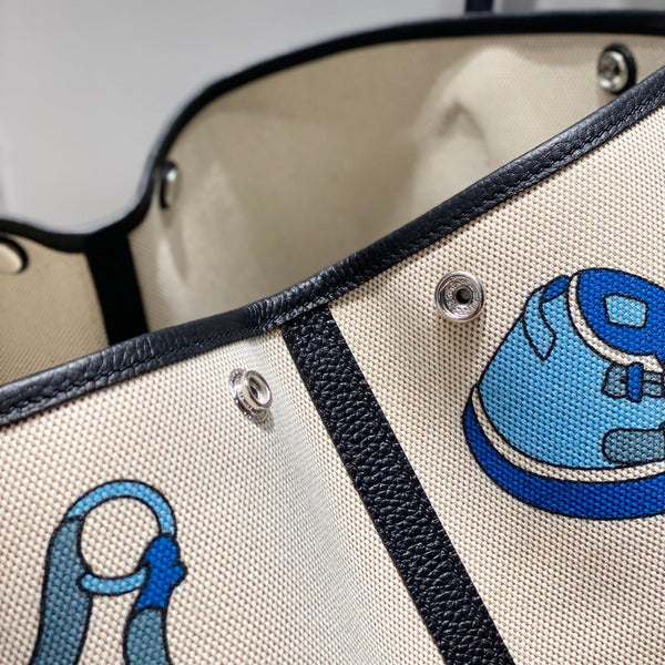 HM Garden Party 36 Multicolor Canvas and Negonda Calfskin 243395