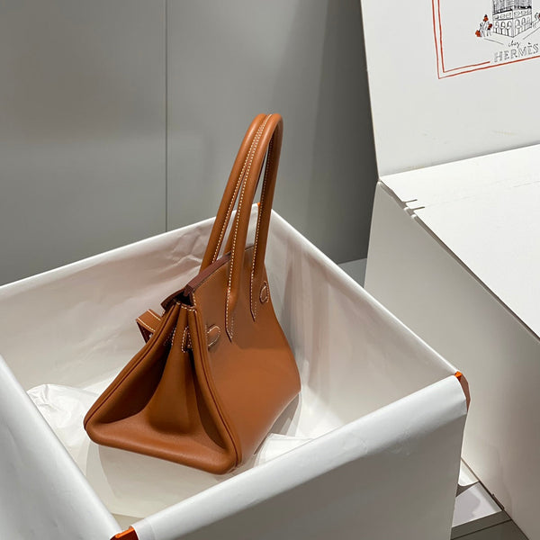 HM Shoulder Birkin 29 Yam Orange Leather 222354