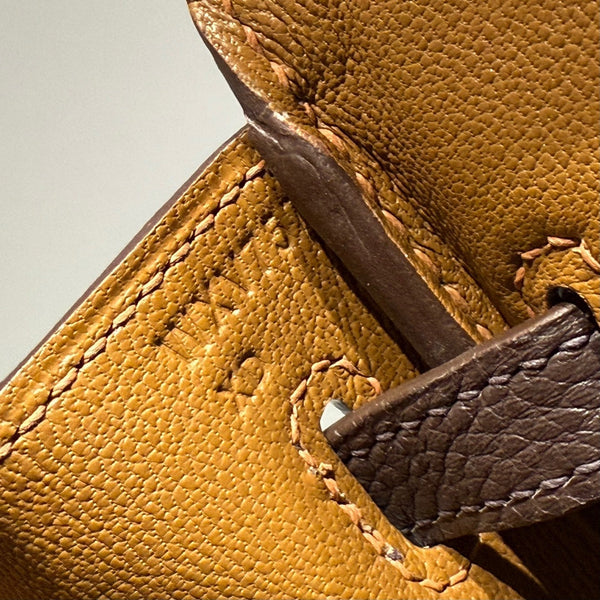 HM BIRKIN 25CM CAFE TOGO LEATHER SILVER HARDWARE 237502