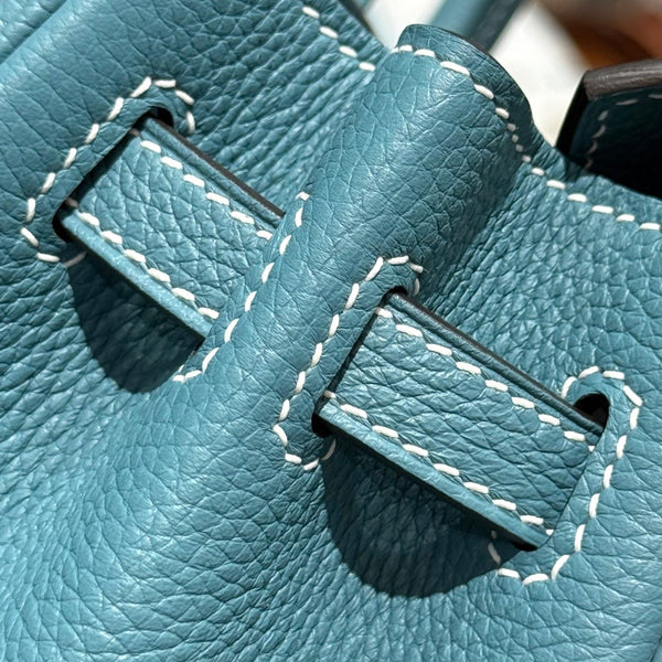 HM BIRKIN 25CM TEAL GREEN TOGO LEATHER SILVER HARDWARE 237510