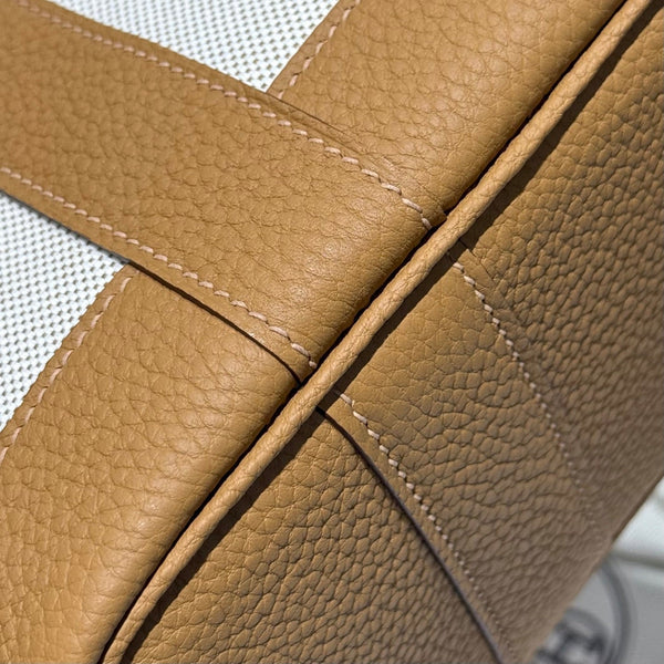 HM Neo Garden 23 bag Camel Canvas and Negonda Calfskin 243331