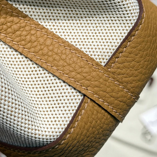 HM Neo Garden 23 bag Camel Canvas and Negonda Calfskin 243331