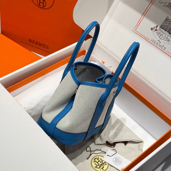 HM Neo Garden 23 bag Dodger Blue Canvas and Negonda Calfskin 243334