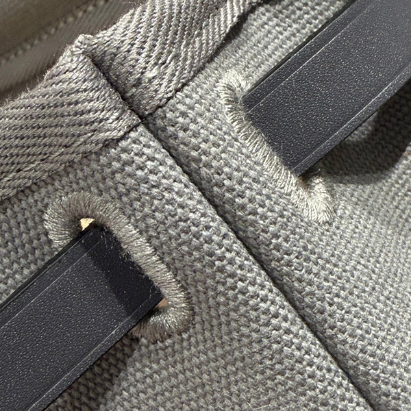 HM Mini Herbag Gold Buckle 20 Gray Canvas and Hunter Cowhide 243270