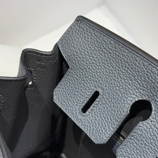 Hermes Birkin Slate Grey Silver Buckle Calfskin 255632