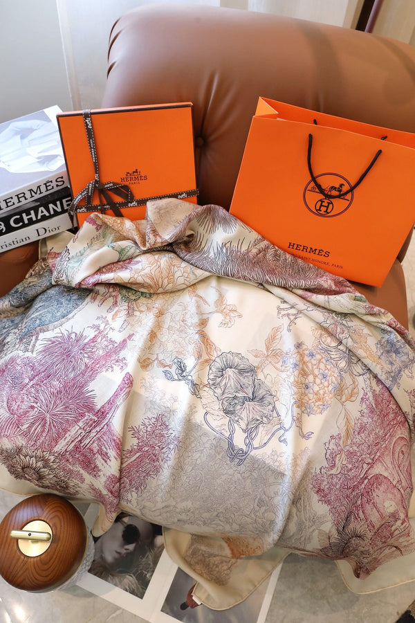 SCARF 140 IN COLORFUL SILK