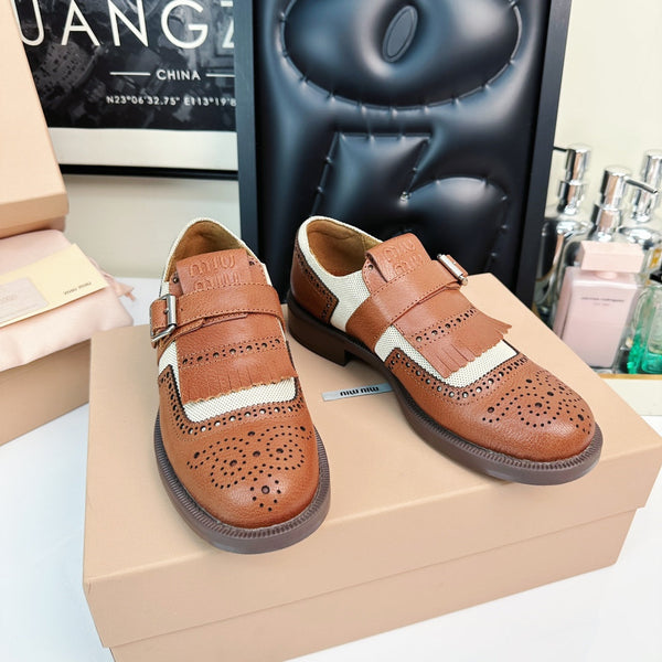 Church's X Miu Loafers Brown Orange Calfskin