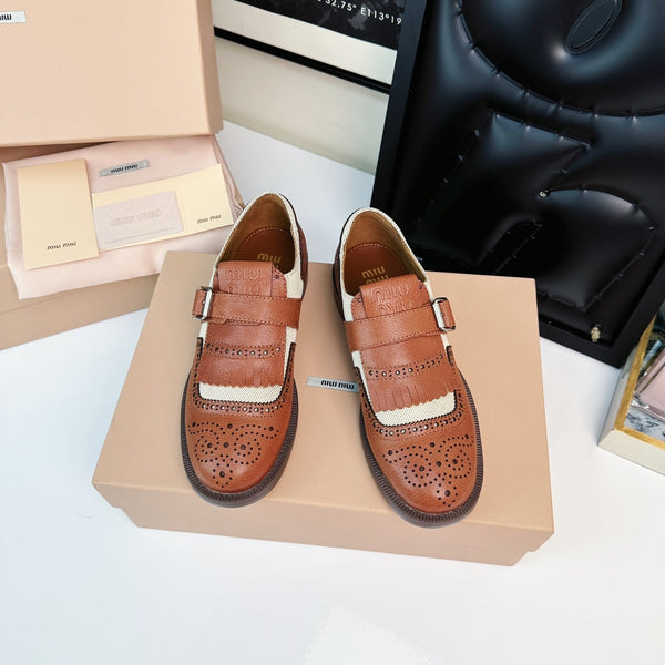Church's X Miu Loafers Brown Orange Calfskin