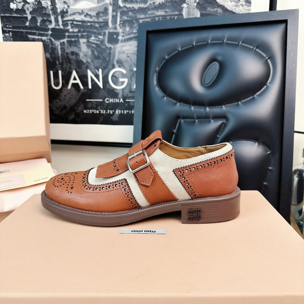Church's X Miu Loafers Brown Orange Calfskin